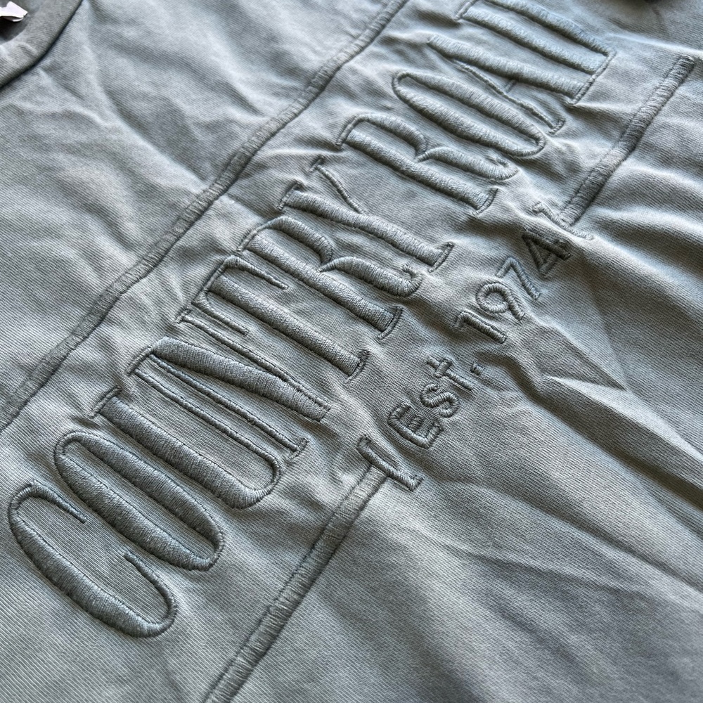 Country Road Tee T-Shirt Olive Green Signature Logo Relaxed Fit Size XXS 6/8 - Picture 9 of 12